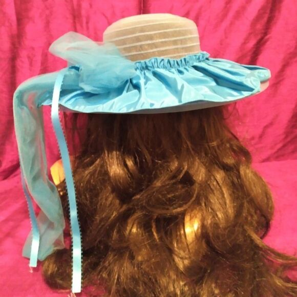 Vintage never wore hat. Blue - Picture 2 of 7